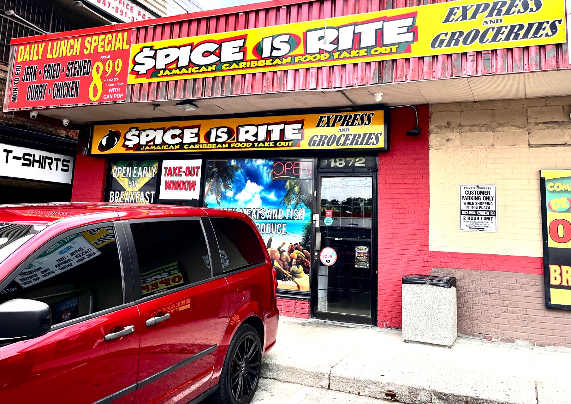 Spice Is Rite storefront on Kennedy Rd